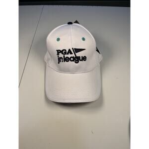 PGA Jr League Macron White Golf Hat Adjustable NWT Official Licensed Cap